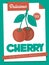 Vector delicious cherry poster