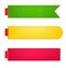 Vector denim fabric colorful badges set