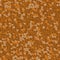 Vector dense ochre pebble pattern background. Monochrome oval circle shapes orange brown backdrop. Round grain granite