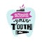 Vector dental hand lettering poster - Brush your tooth