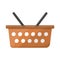 Vector design of basket and supermarket sign. Web element of basket and plastic stock vector illustration.