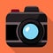 Vector design of camera and photo icon. Set of camera and dslr vector icon for stock.