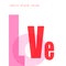 Vector design composition Love font