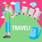 Vector design concept cheap travel