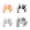 Vector design of flame and animation icon. Set of flame and magic vector icon for stock.