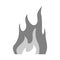 Vector design of flame and hot symbol. Set of flame and smoke stock symbol for web.