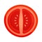 Vector design of half and tomato sign. Set of half and vitamin vector icon for stock.