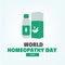 vector design Happy World Homeopathy Day