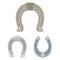 Vector design of horseshoe and western icon. Set of horseshoe and blacksmith vector icon for stock.