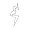 Vector design of lightning and zeus symbol. Collection of lightning and greek stock symbol for web.