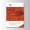 Vector design orange flyer.Brochure template