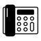 A vector design of telephone, icon of vintage landline