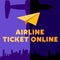 Vector design template with plane, online design eliments for online booking flights tickets