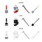 Vector design of tool and construction icon. Collection of tool and carpentry stock symbol for web.