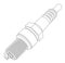 Vector detailed car spark plug