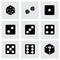 Vector dice icon set