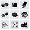 Vector Dice icon set