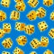 Vector dice seamless background 2