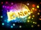 Vector disco ball and gold lettering