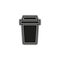 Vector disposable paper cup, coffee drink icon - plastic takeaway hot cafe