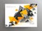 Vector document design template with abstract polygonal objects
