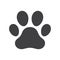 Vector dog paw print