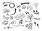 Vector doodle collection of design element