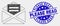 Vector Dot Open Mail Icon and Distress Please Read Seal