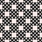 Vector dotted seamless pattern, repeat monochrome texture