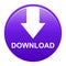 Vector download round purple button with arrow