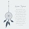 Vector dream catcher text