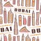 Vector Dubai Seamless Pattern