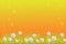Vector easter background with flowers, grass