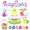 Vector Easter Elements Set