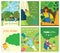 Vector eco illustration cards for social poster, banner or card of saving the planet, human hands protect our earth.