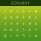 Vector Ecology Line Icons