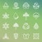 Vector ecology and organic icons