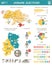 Vector election infographics in Ukraine