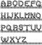 Vector electronic alphabet