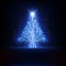 Vector electronic christmas tree