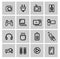 Vector electronics icon set