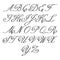 Vector elegant calligraphy letters with florishes. Monograms