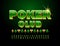 Vector elite sign Poker Club with Gold and Green Alphabet