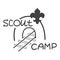 Vector emblem Scout camp