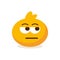 vector emoji cute Unamused Face illustration isolated