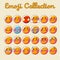 Vector Emoji Set. Emoticon Flat Icon Emoji Collection - Vector