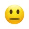 Vector Emoji yellow neutral face