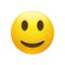 Vector Emoji yellow smiley face