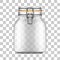 Vector empty Bale Glass Jar with Swing Top Lid