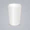 Vector empty coffee paper cup with lid